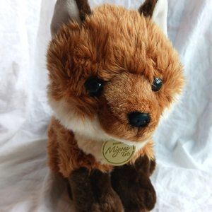 Aurora Miyoni Tots Realistic Red-Brown White Fox Kit Stuffed Animal Plush Toy 9"